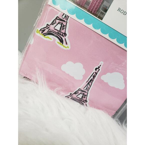 NEW Eiffel Tower Paris Girl's‎ Kids Teenager Bedroom Decor 42x63 inches 4 Panels - Picture 3 of 5